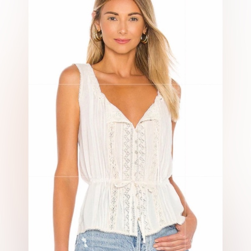Spell Cinder Cami Off White medium EUC